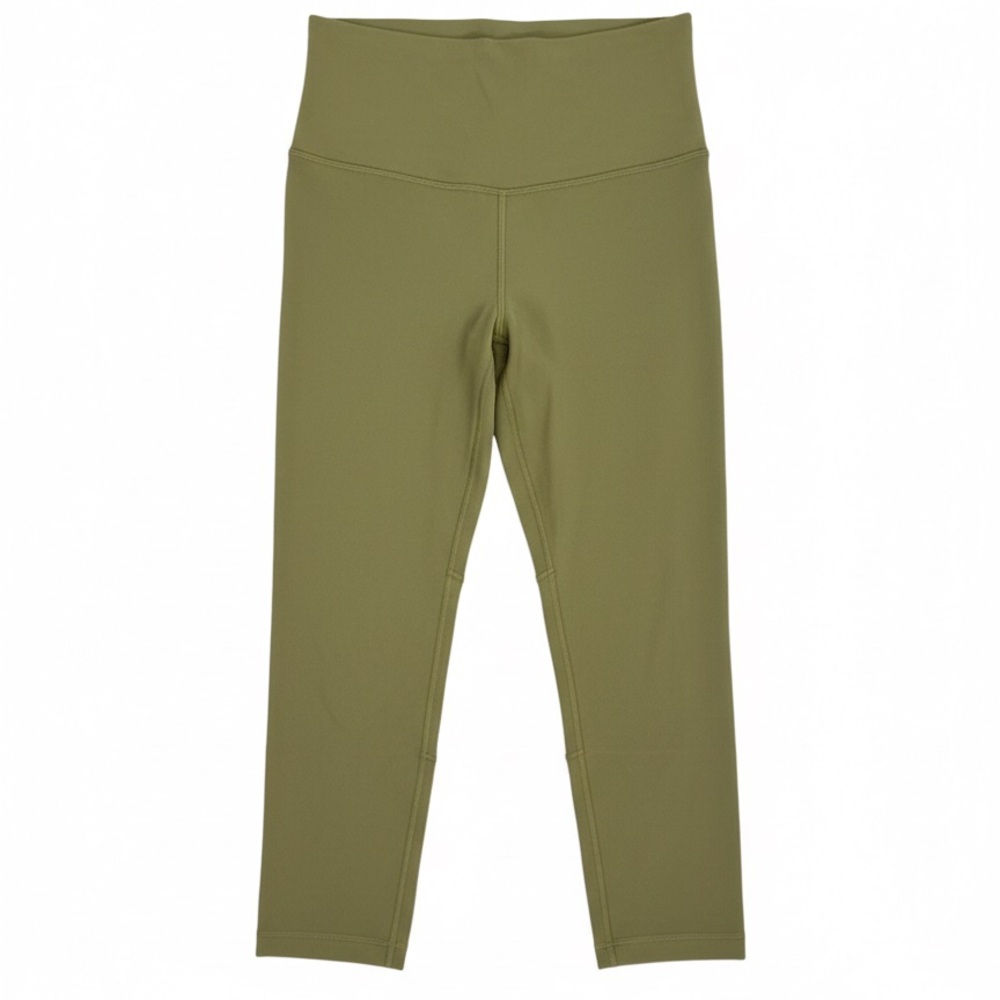 Lululemon Align High-Rise Crop 21" Bronze Green Size 6 EUC Nulu